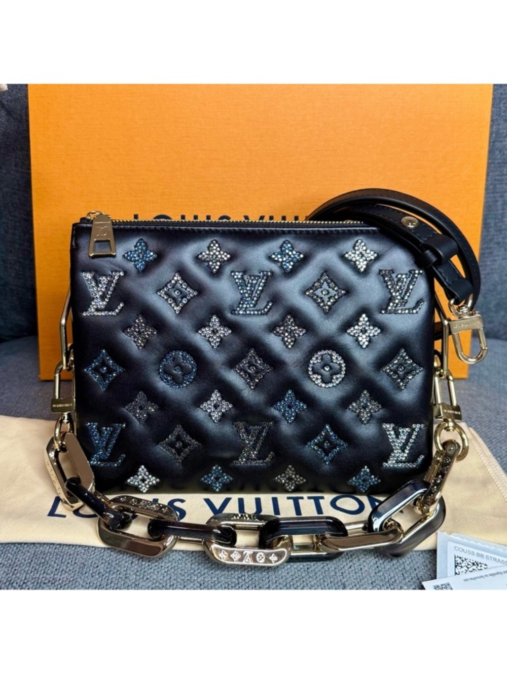 Louis Vuitton Coussin BB Rhinestones monogram bag